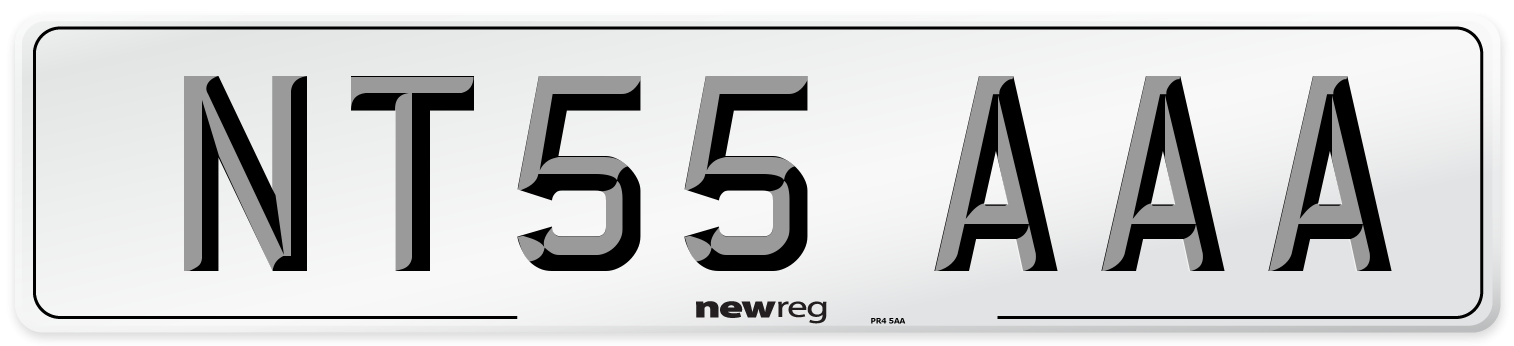 NT55 AAA Number Plate from New Reg